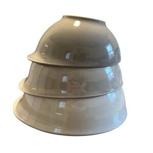 Williams Sonoma Stoneware Nesting Bowl Set Gray 3 Shades (Made in Portugal)